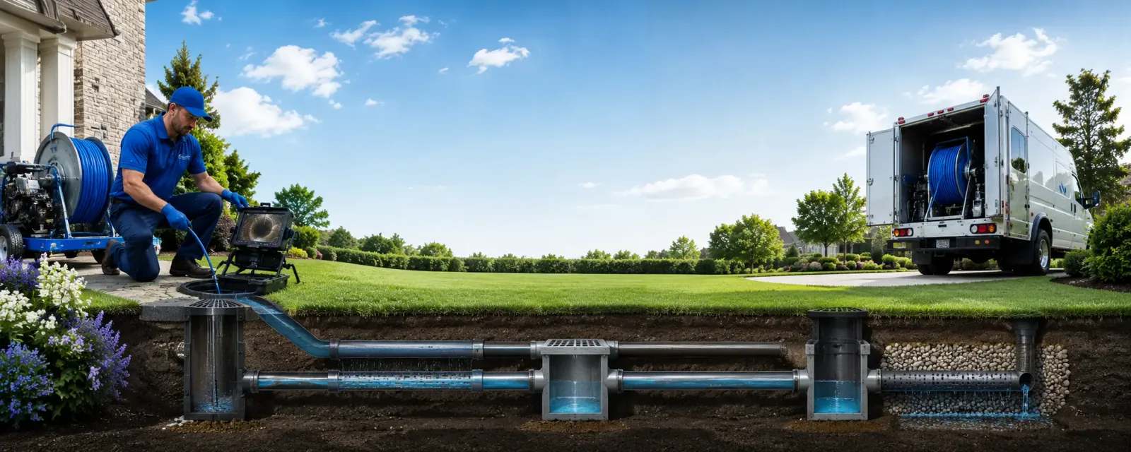 Outdoor drain cleaning information for Moodus, CT